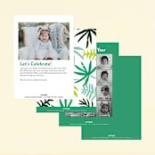 "Jungle Party" - Children's Birthday Party Invitations in Dragon Fruit by Cass Loh - Back of Card Options