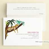 "Jungle Party" - Children's Birthday Party Invitations in Dragon Fruit by Cass Loh - FREE Recipient Addressing