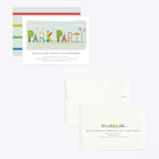 "Park Party" - Children's Birthday Party Invitations in Carnival by Tatiana Nogueiras - Assembled