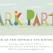 "Park Party" - Children's Birthday Party Invitations in Carnival by Tatiana Nogueiras - Detail