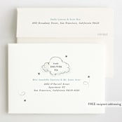 "Disney's Winnie the Pooh in the Wood" - Children's Birthday Party Invitations in Sky by Becky Nimoy - FREE Recipient Addressing
