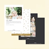 "Disney's Beauty And The Beast Be Our Guest" - Children's Birthday Party Invitations in Midnight by Erica Krystek - Back of Card Options