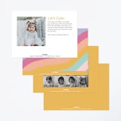 "Double the fun" - Children's Birthday Party Invitations in Sherbet by Creo Study - Back of Card Options