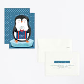 "snow much fun" - Children's Birthday Party Invitations in Navy by Kanika Mathur - Assembled