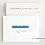 "snow much fun" - Children's Birthday Party Invitations in Navy by Kanika Mathur - FREE Recipient Addressing