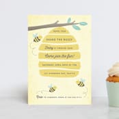 "Buzzing Beehive" - Children's Birthday Party Invitations in Daisy by Karidy Walker - Front