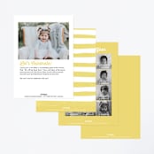 "Buzzing Beehive" - Children's Birthday Party Invitations in Daisy by Karidy Walker - Back of Card Options