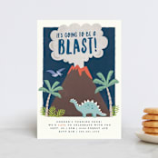 "volcano blast" - Children's Birthday Party Invitations in Atlantic by Karidy Walker - Front