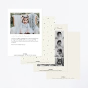 "flamingo sprinkles" - Children's Birthday Party Invitations in Crepe by Cass Loh - Back of Card Options