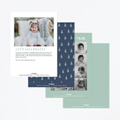 "Into The Woods!" - Children's Birthday Party Invitations in Frosted Lake by Karidy Walker - Back of Card Options