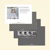 "Trucks on Parade" - Children's Birthday Party Invitations in Grass by Rebecca Bowen - Back of Card Options