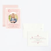 "Fairytale Princess" - Children's Birthday Party Invitations in Rose by Karidy Walker - Assembled