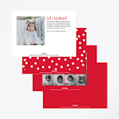 "Message In A Bottle" - Children's Birthday Party Invitations in Cherry Red by JeAnna Casper - Back of Card Options