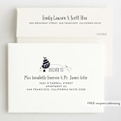 "Message In A Bottle" - Children's Birthday Party Invitations in Cherry Red by JeAnna Casper - FREE Recipient Addressing