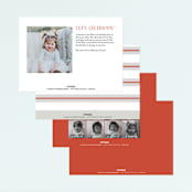 "Fire House Party" - Children's Birthday Party Invitations in Firetruck by Korry Brown - Back of Card Options