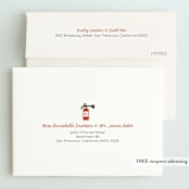 "Fire House Party" - Children's Birthday Party Invitations in Firetruck by Korry Brown - FREE Recipient Addressing