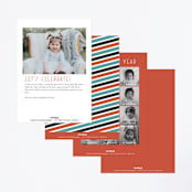 "Calling All Superheroes" - Children's Birthday Party Invitations in Fire by Jessica Prout - Back of Card Options