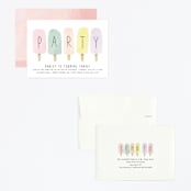 "sweet fun in the sun" - Children's Birthday Party Invitations in Rainbow by Karidy Walker - Assembled