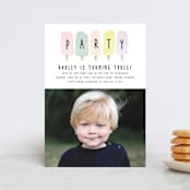 "sweet fun in the sun" - Children's Birthday Party Invitations in Rainbow by Karidy Walker - Front