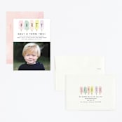 "sweet fun in the sun" - Children's Birthday Party Invitations in Rainbow by Karidy Walker - Assembled