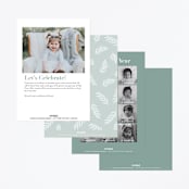 "petit lapin" - Children's Birthday Party Invitations in Frost by Angela Garrick - Back of Card Options