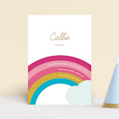 "Over the Rainbow" - Children's Birthday Party Invitations in May by kelli hall - Front