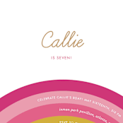 "Over the Rainbow" - Children's Birthday Party Invitations in May by kelli hall - Detail
