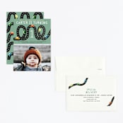 "Little Racer" - Children's Birthday Party Invitations in Grass by Jennifer Lew - Assembled
