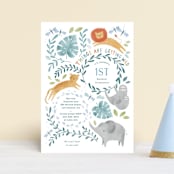 "Its getting Wild" - Children's Birthday Party Invitations in Palm by Sarah Knight - Front