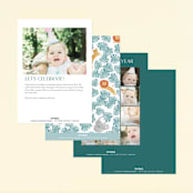 "Its getting Wild" - Children's Birthday Party Invitations in Palm by Sarah Knight - Back of Card Options