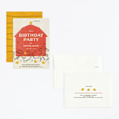 "Barnyard Parade" - Children's Birthday Party Invitations in Barn by Kimberly Morgan - Assembled
