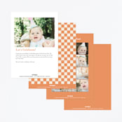 "A Little Pumpkin" - Children's Birthday Party Invitations in Pumpkin by Baumbirdy - Back of Card Options