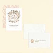 "Little Pumpkin" - Children's Birthday Party Invitations in Peach by Paper Sun Studio - Assembled