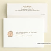 "Little Pumpkin" - Children's Birthday Party Invitations in Peach by Paper Sun Studio - FREE Recipient Addressing