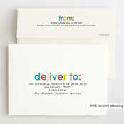 "Colorful One" - Children's Birthday Party Invitations in Teal by Denise Malacrea - FREE Recipient Addressing