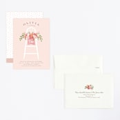 "Freshly cut flowers" - Children's Birthday Party Invitations in Carnation by Jennifer Wick - Assembled