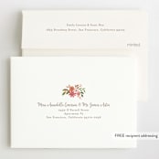 "Freshly cut flowers" - Children's Birthday Party Invitations in Carnation by Jennifer Wick - FREE Recipient Addressing