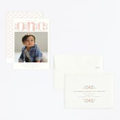 "BIG ONE" - Children's Birthday Party Invitations in Candy by Ana de Sousa - Assembled