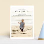 "Lovely" - Children's Birthday Party Invitations in Pebble by Kasia Labocki - Front
