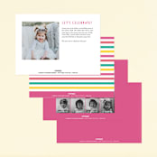 "Little Sunshine" - Children's Birthday Party Invitations in Petal by Little Print Design - Back of Card Options