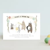 "bears marching band" - Children's Birthday Party Invitations in Primary by Faith Dorn - Front