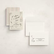 "Sweets & Treats" - Children's Birthday Party Invitations in Licorice by Sarah Rosenthal - Assembled