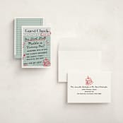 "guest check" - Children's Birthday Party Invitations in Mint by Jennifer Lew - Assembled