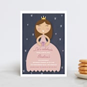 "Royal Ball" - Children's Birthday Party Invitations in Cindy by Giselle Zimmerman - Front