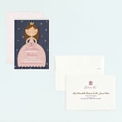 "Royal Ball" - Children's Birthday Party Invitations in Cindy by Giselle Zimmerman - Assembled