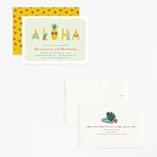 "Aloha" - Children's Birthday Party Invitations in Grass by Annie Holmquist - Assembled