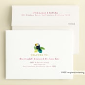 "Jungle Birds" - Children's Birthday Party Invitations in Pixie by Itsy Belle Studio - FREE Recipient Addressing