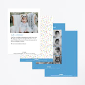 "Ice Cream Cone" - Children's Birthday Party Invitations in Frozen by Alethea and Ruth - Back of Card Options