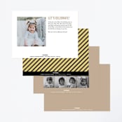 "party zone" - Children's Birthday Party Invitations in Kraft by Annie Holmquist - Back of Card Options