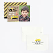 "party zone" - Children's Birthday Party Invitations in Kraft by Annie Holmquist - Assembled